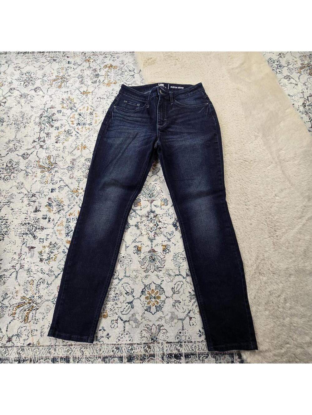 Lee Riders Midrise Skinny Jeans Denim Women 8M